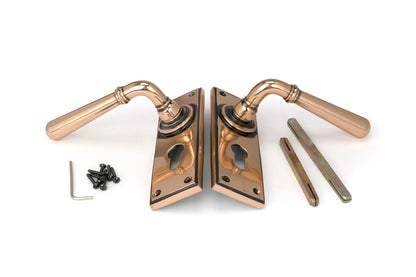 NEWBURY LEVER HANDLE EURO 124x152x70 PBZ - 91922 by MARCHES (ANVIL) ARCHITECTURAL HARDWARE