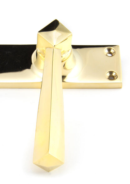 STRAIGHT LEVER HANDLE LATCH 124x148x50 PBR - 91968 by MARCHES (ANVIL) ARCHITECTURAL HARDWARE