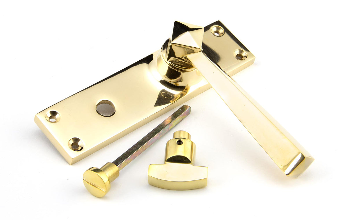 STRAIGHT LEVER HANDLE BATH 124x148x50 PBR - 91971 by MARCHES (ANVIL) ARCHITECTURAL HARDWARE