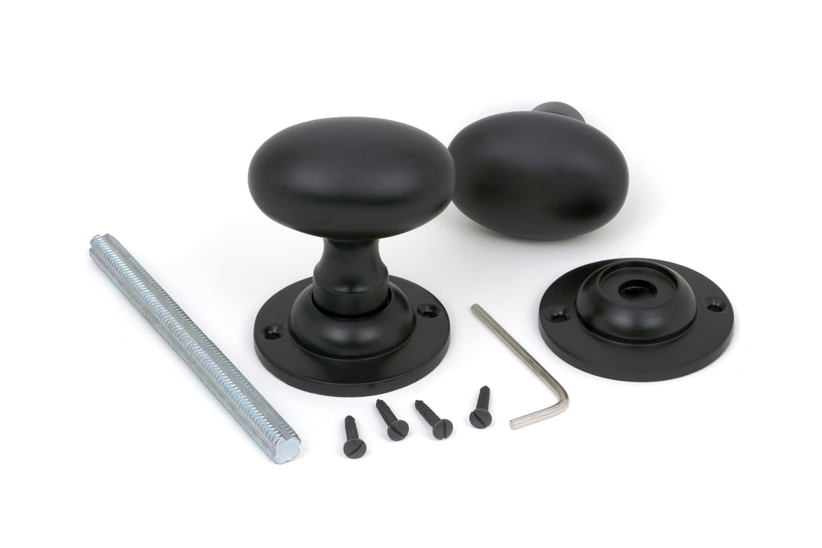 OVAL MORTICE/RIM KNOB 57x65x58 AGBZ - 91976 by MARCHES (ANVIL) ARCHITECTURAL HARDWARE