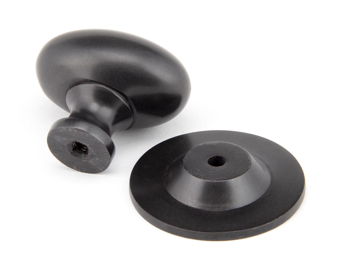 OVAL CABINET KNOB 40x27x40x43 AGBZ - 92035 by MARCHES (ANVIL) ARCHITECTURAL HARDWARE