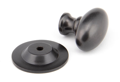 OVAL CABINET KNOB 33x22x37x36 AGBZ - 92036 by MARCHES (ANVIL) ARCHITECTURAL HARDWARE