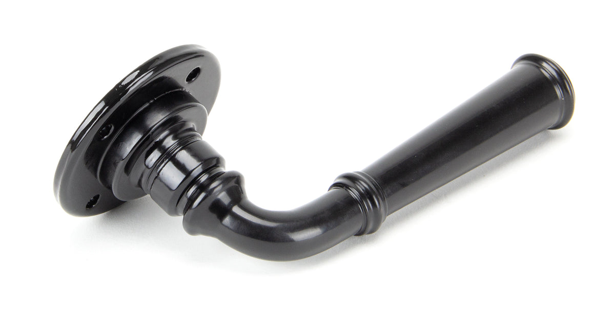 REGENCY LEVER HANDLE+ROSE SPRUNG 120x60x64 BLK - 92056 by MARCHES (ANVIL) ARCHITECTURAL HARDWARE