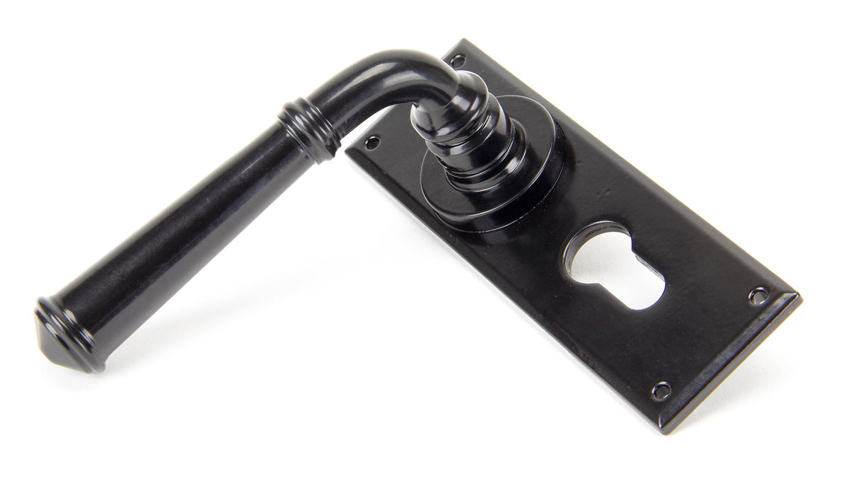 REGENCY LEVER HANDLE EURO 125x152x64 BLK - 92060 by MARCHES (ANVIL) ARCHITECTURAL HARDWARE