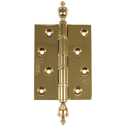 Ball Bearing Butt Hinge Urn Finial Intumescent 100x75x6mm Satin Chrome