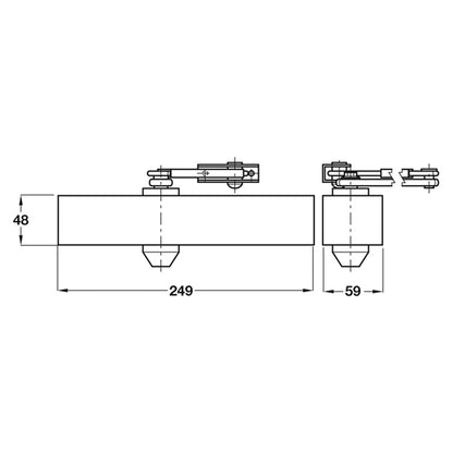 BRITON 2003E OVERHEAD DOOR CLOSER
