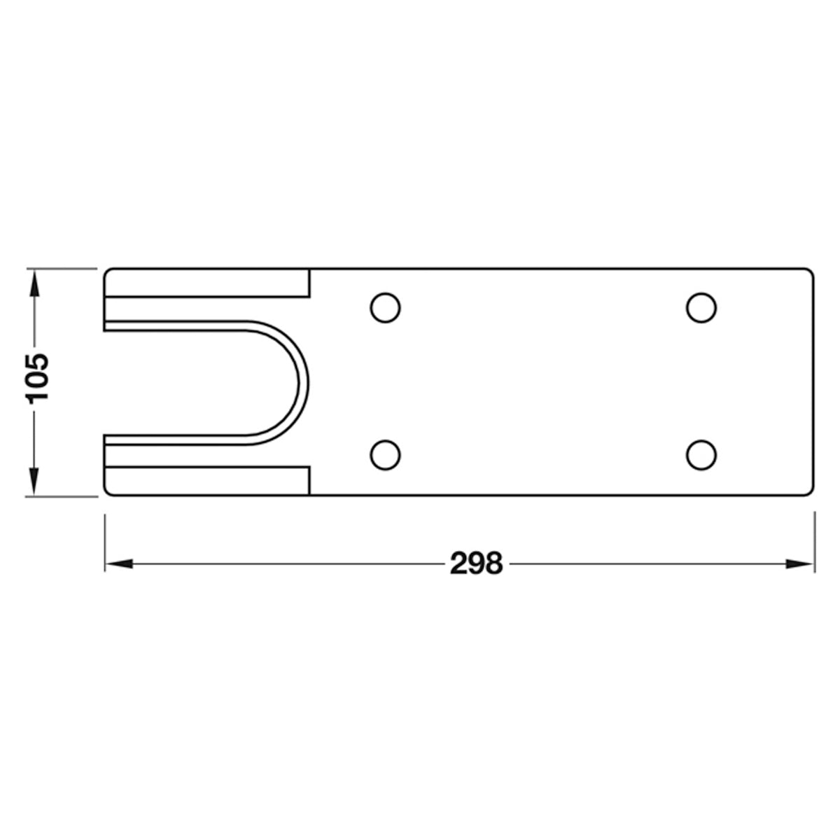 FLOOR SPRING COVER PLATE BRS/SAT