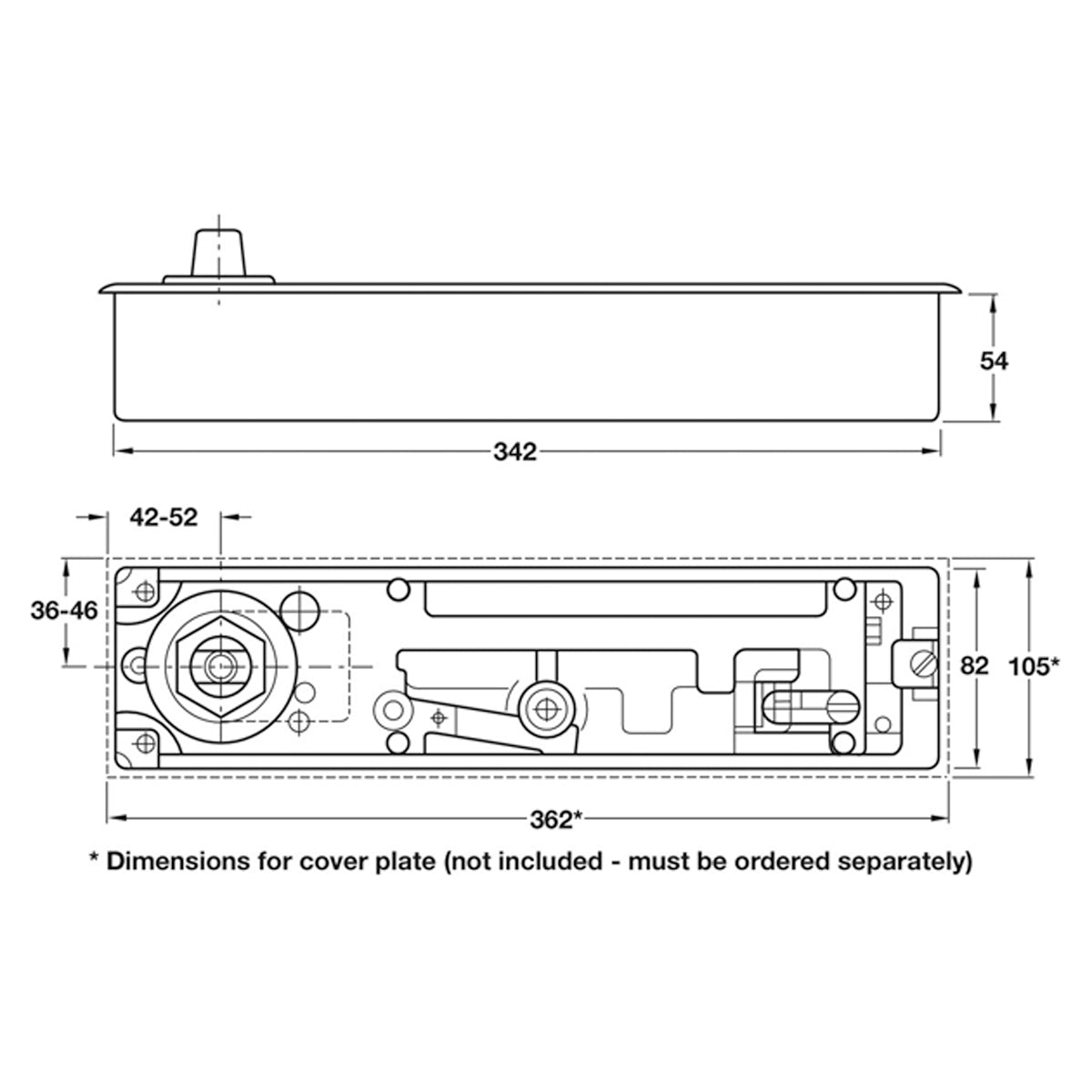 FLOOR SPRING TS550NVFP WITHOUT HOLD