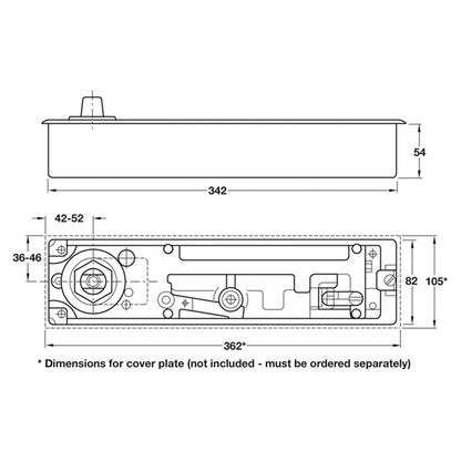 FLOOR SPRING TS550NVFP WITHOUT HOLD