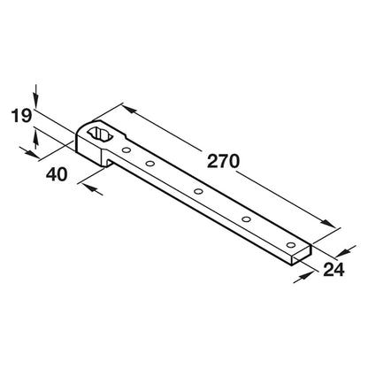 ANTI-LIGATURE DBL ACTION BTM STRAP