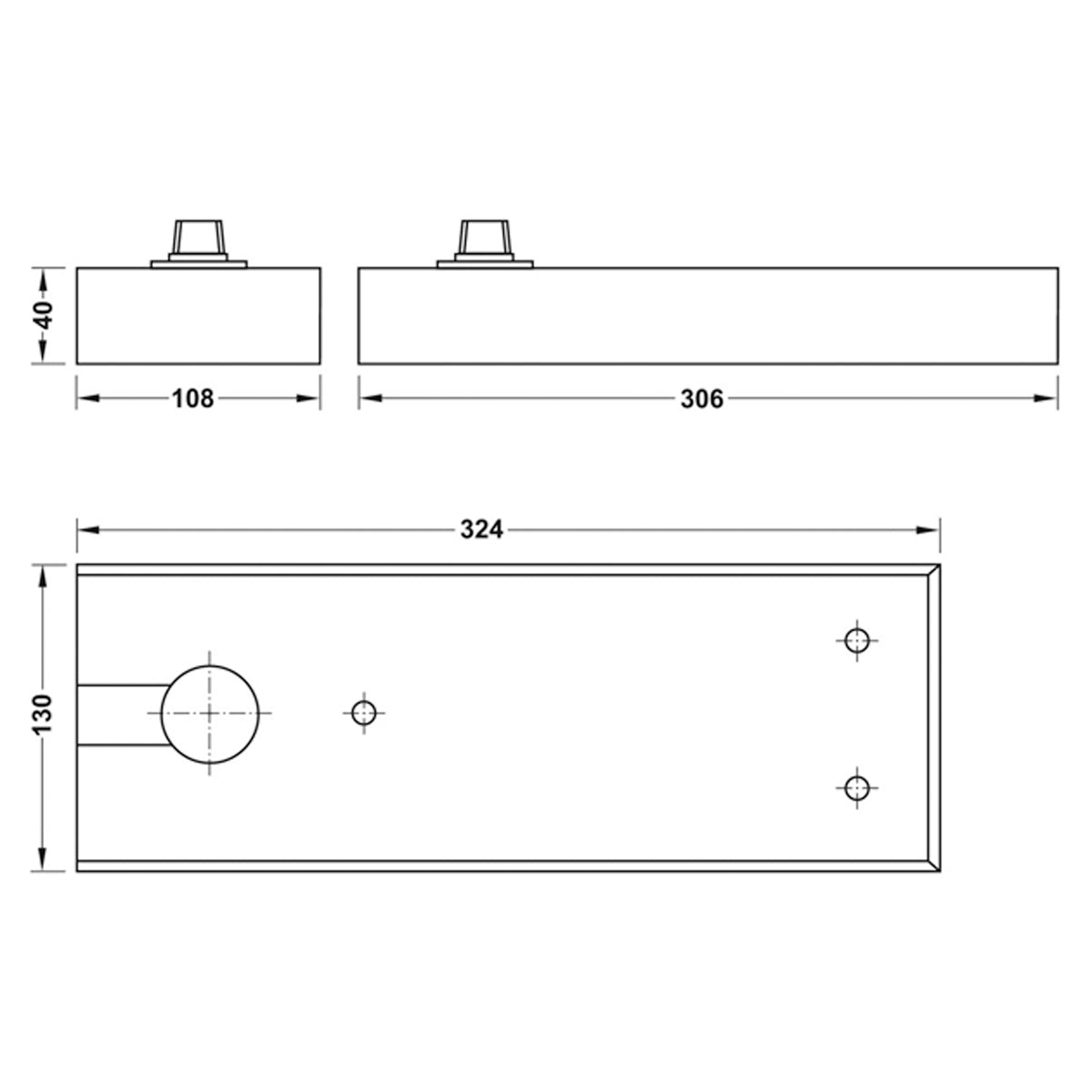 FLOOR SPRING DCL43 105KG 130deg SSS