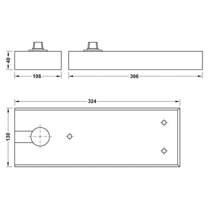 FLOOR SPRING DCL43 105KG 130deg SSS