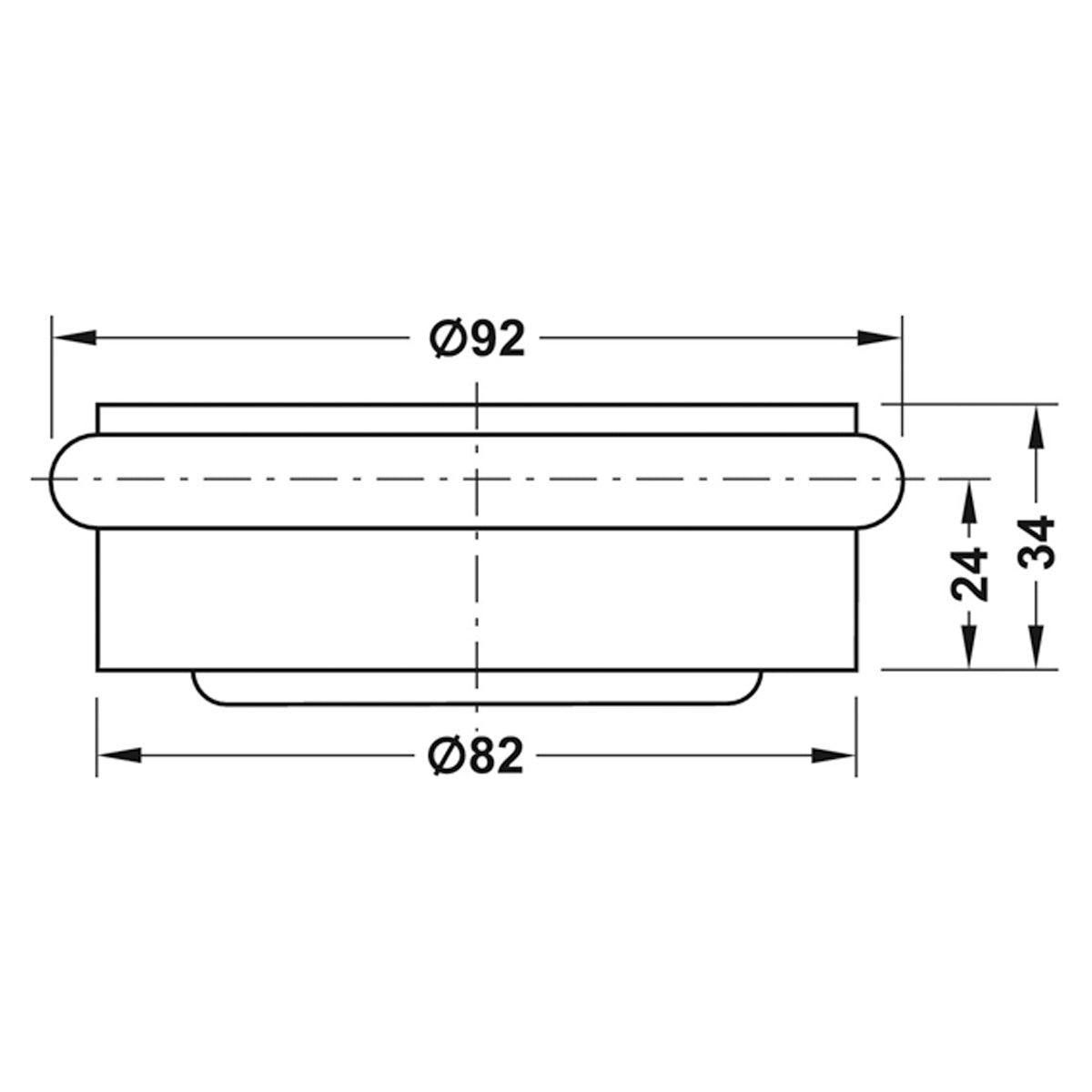 PUCK DOOR STOP 1.1KG D92x34 SSS