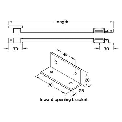 OVERHEAD FRICTION STAY 516-767 SGS