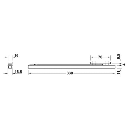 OVERHEAD DOOR STOP+HOLDER 125deg