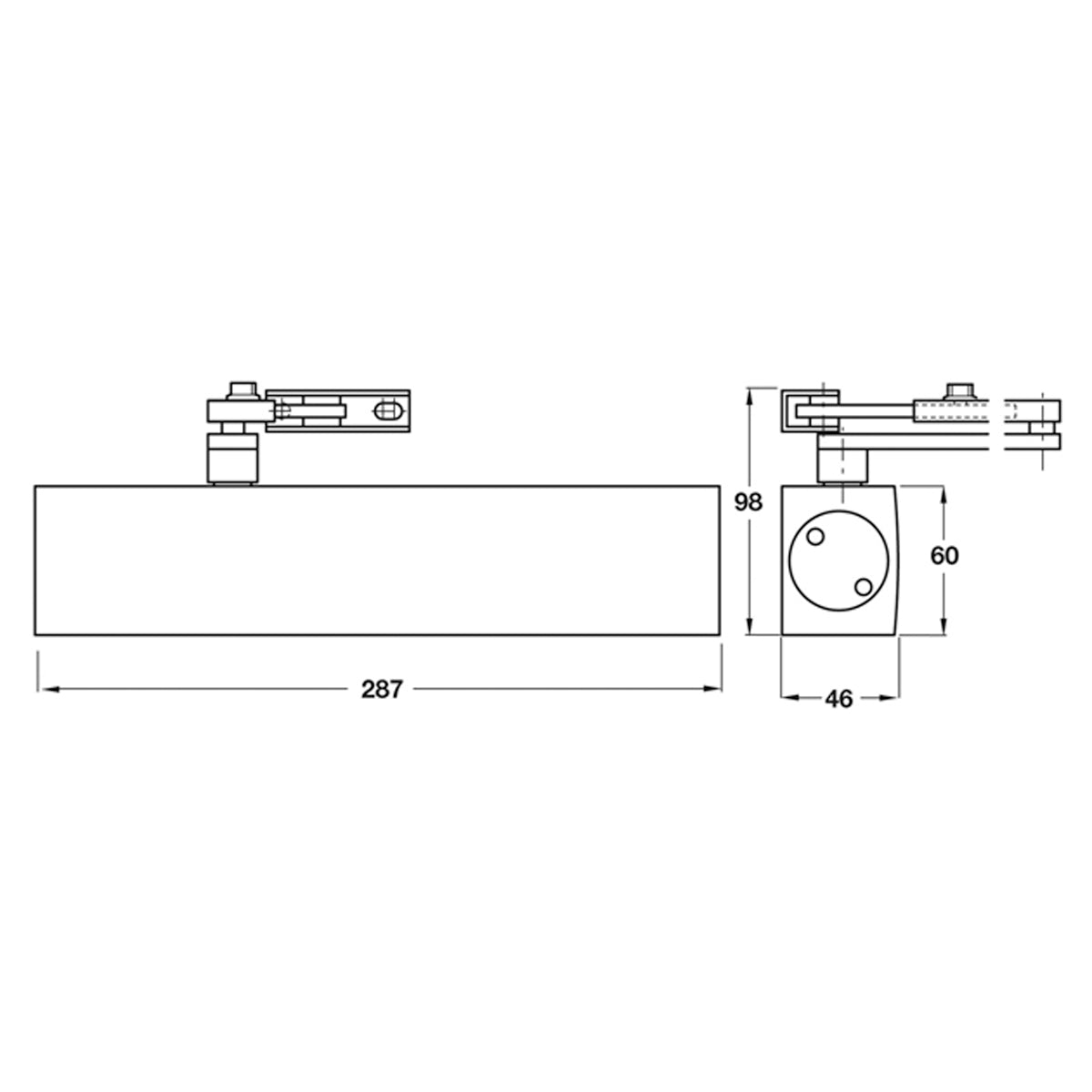 GEZE O/H DOOR CLOSER TS4000S SLV