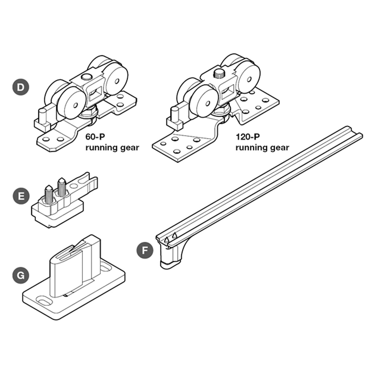 SLIDO D-LINE11 1DOOR 050P+SC