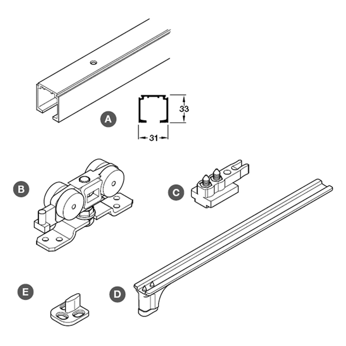 SLIDO D-LINE11 1DOOR 080P+TR+SC