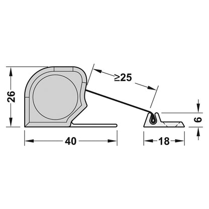 ATHMER NR-26 FINGER BLIND 260 SLV