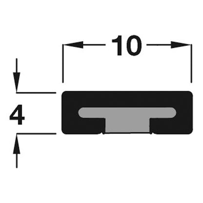 Intumescent Fire Seal Plain Self-Adhesive 10x4x2100mm White