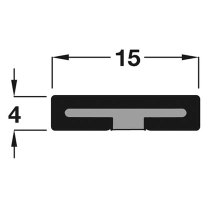 Intumescent Fire Seal Plain Self-Adhesive 15x4x2100mm White