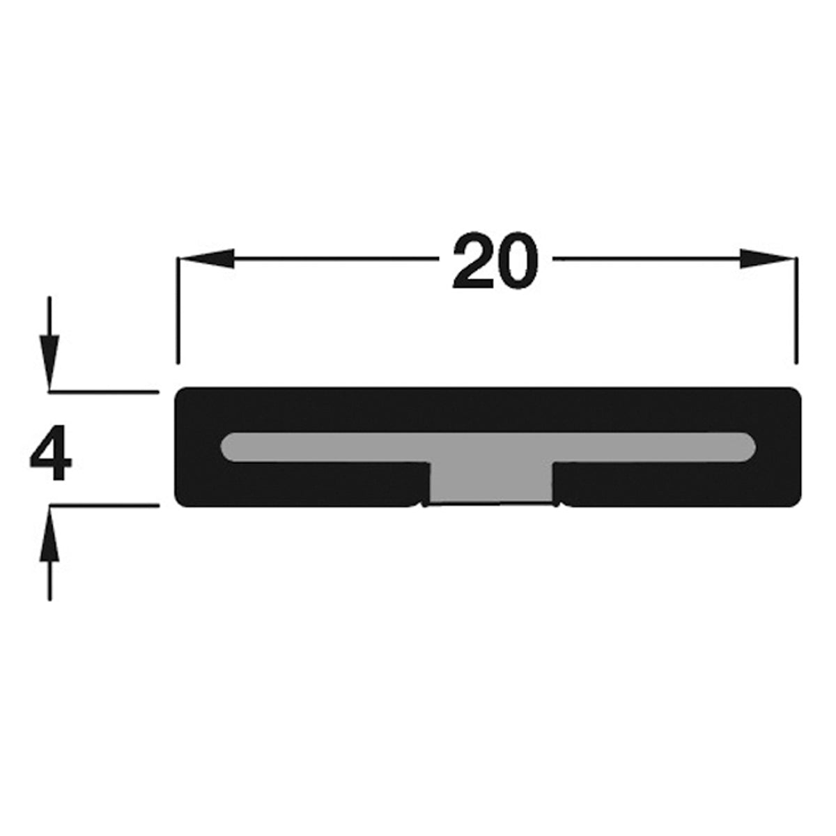 Intumescent Fire Seal Plain Self-Adhesive 20x4x2100mm Brown