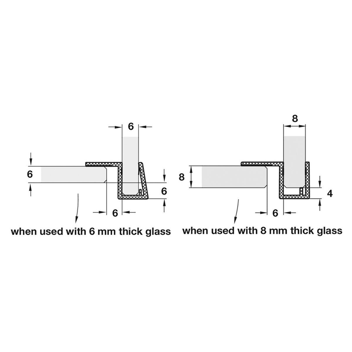 SHOWER DOOR JAMB PROFILE 2010 TRN1