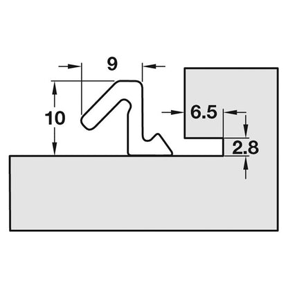 AQUATEX A10 SEAL 25000x9x10 BRN