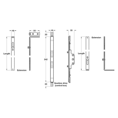 ESPAG SHOOTBOLT EXT 800-1100 ST/SIL