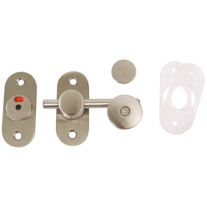 Glass Partition Indicator Bolt Satin Stainless Steel
