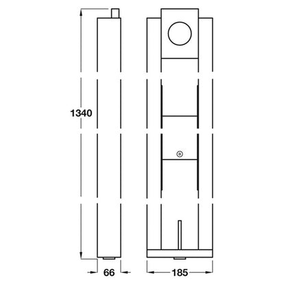PBA DROP RAIL FIXTURE PLASTER 1340