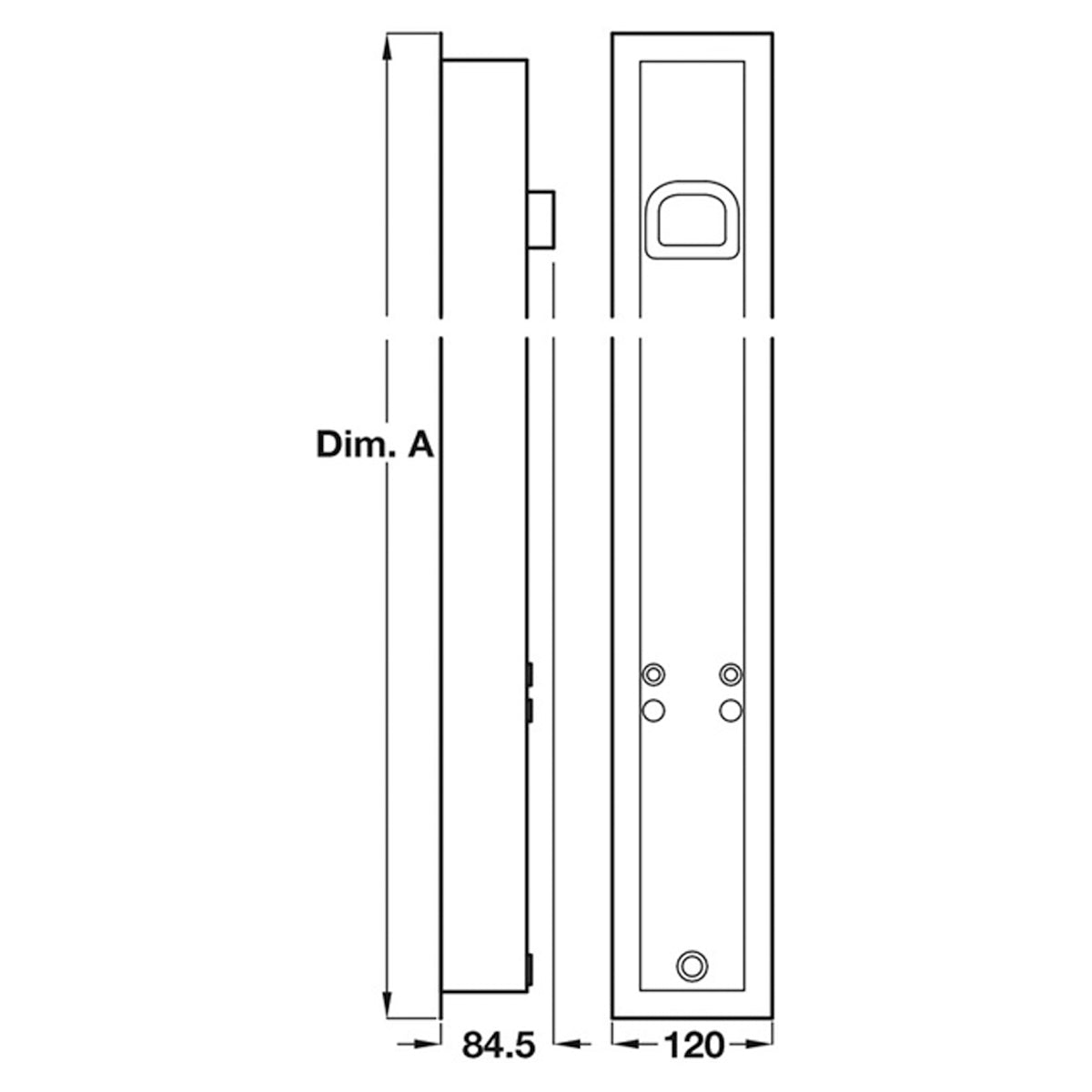 PBA DROP RAIL WATERCASING 965 ST/ST