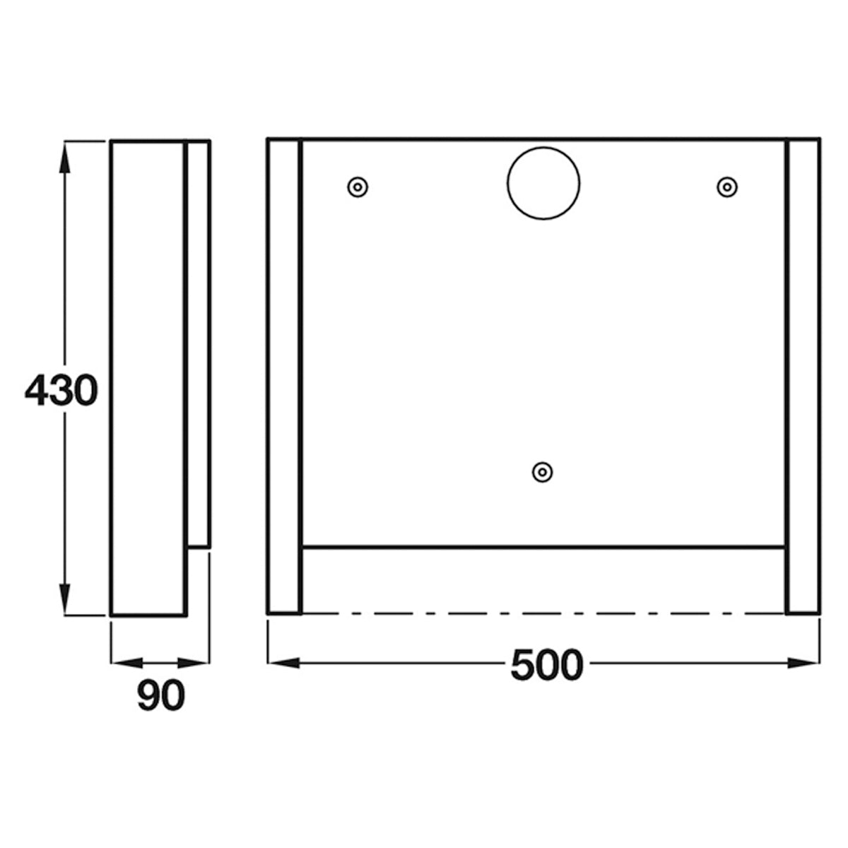 PBA DROP SEAT FIXTURE BRICK 500 GLV