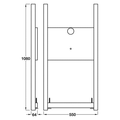 PBA DROP SEAT FIXTURE PLASTER 1080