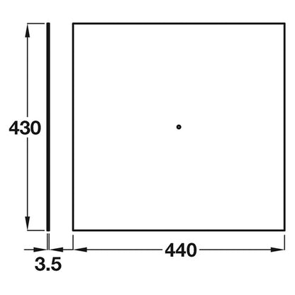 PBA DROP SEAT TEMPLATE PLASTER 430