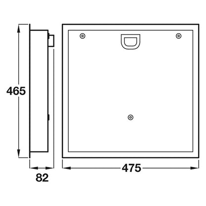 PBA DROP SEAT WATERCASING 465 ST/ST