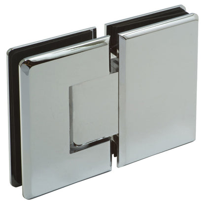 Shower Door Hinge Glass-Glass 180° Polished Chrome