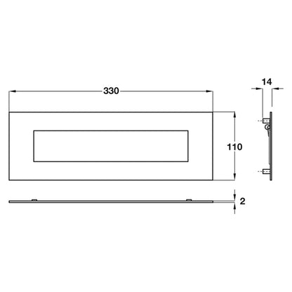 LETTER PLATE SPRUNG 330x110x14 SSS
