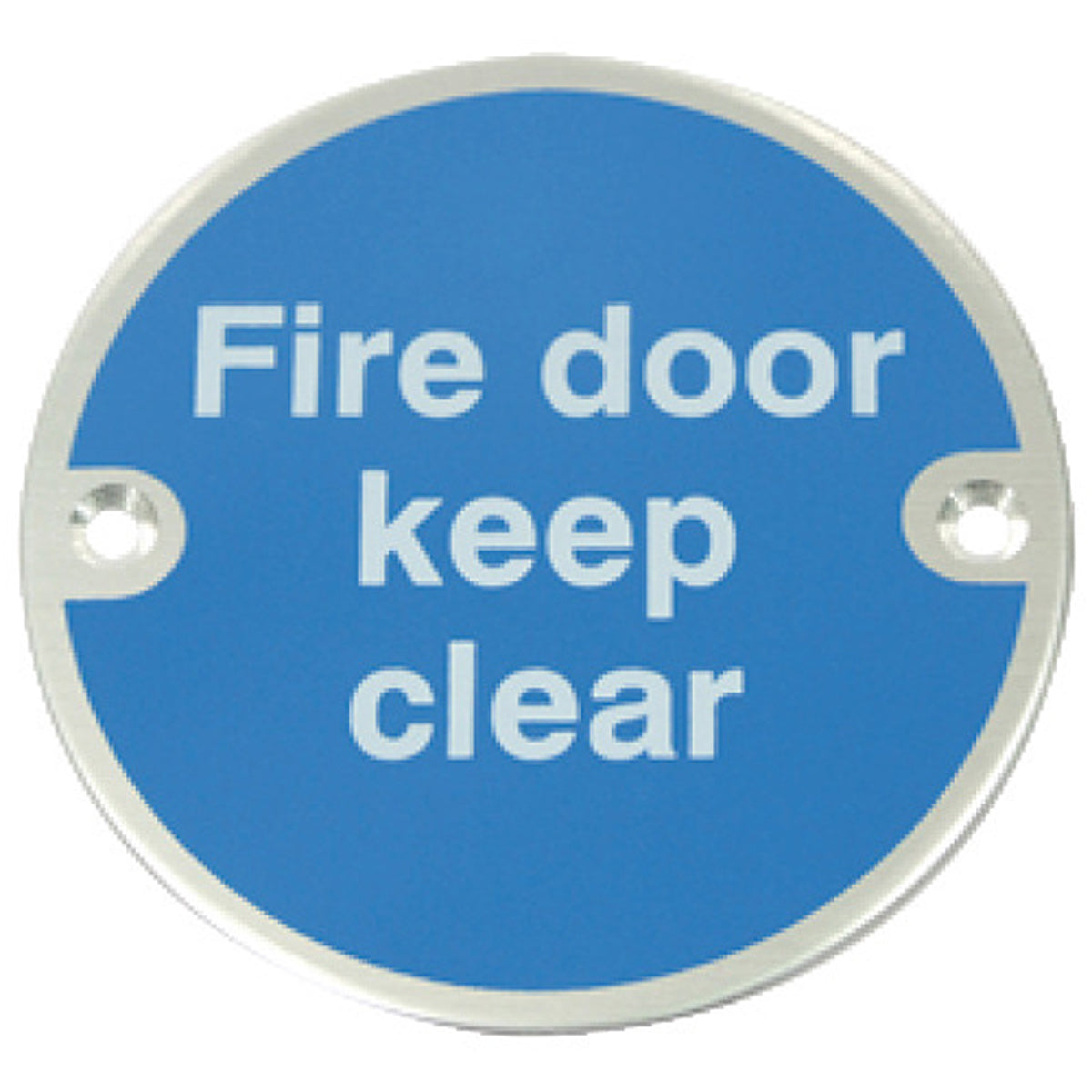 SIGN 'FIRE DOOR KEEP CLEAR' D76 PAA by HAFELE UK LTD
