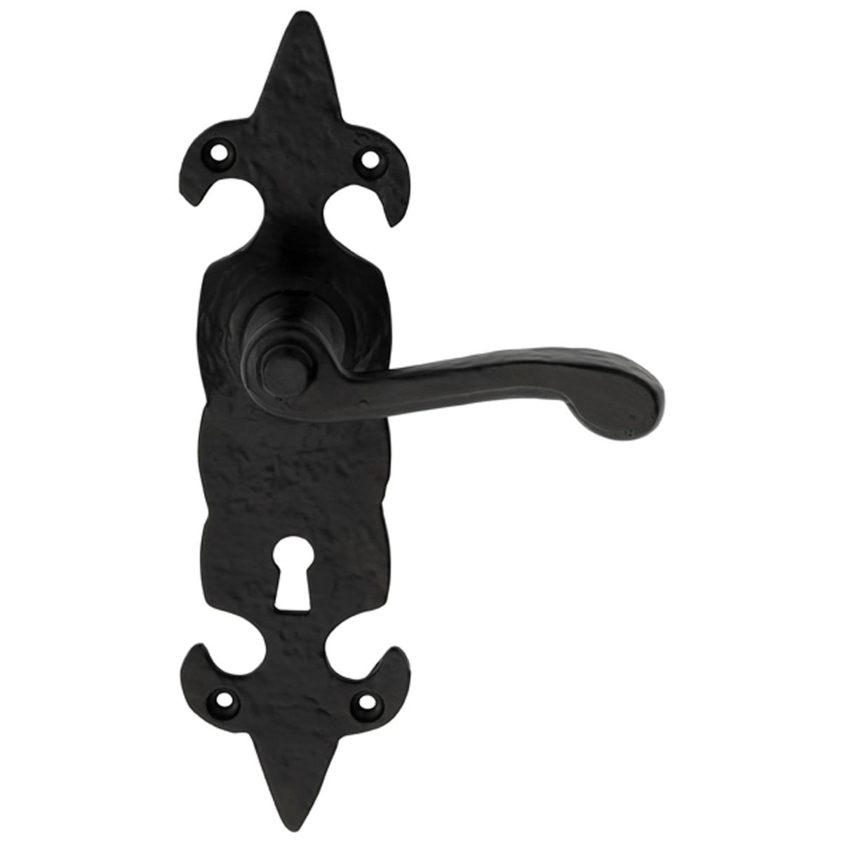 BLACK FDL LEVER HANDLE LOCK 207x58 IR/BLK