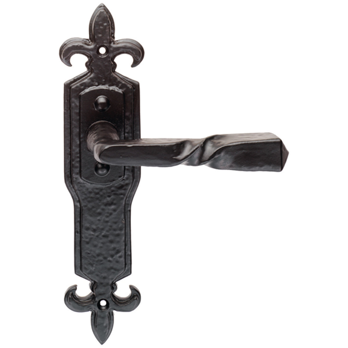 BLACK BARLEY+GOTH LHND LATCH IR/BK