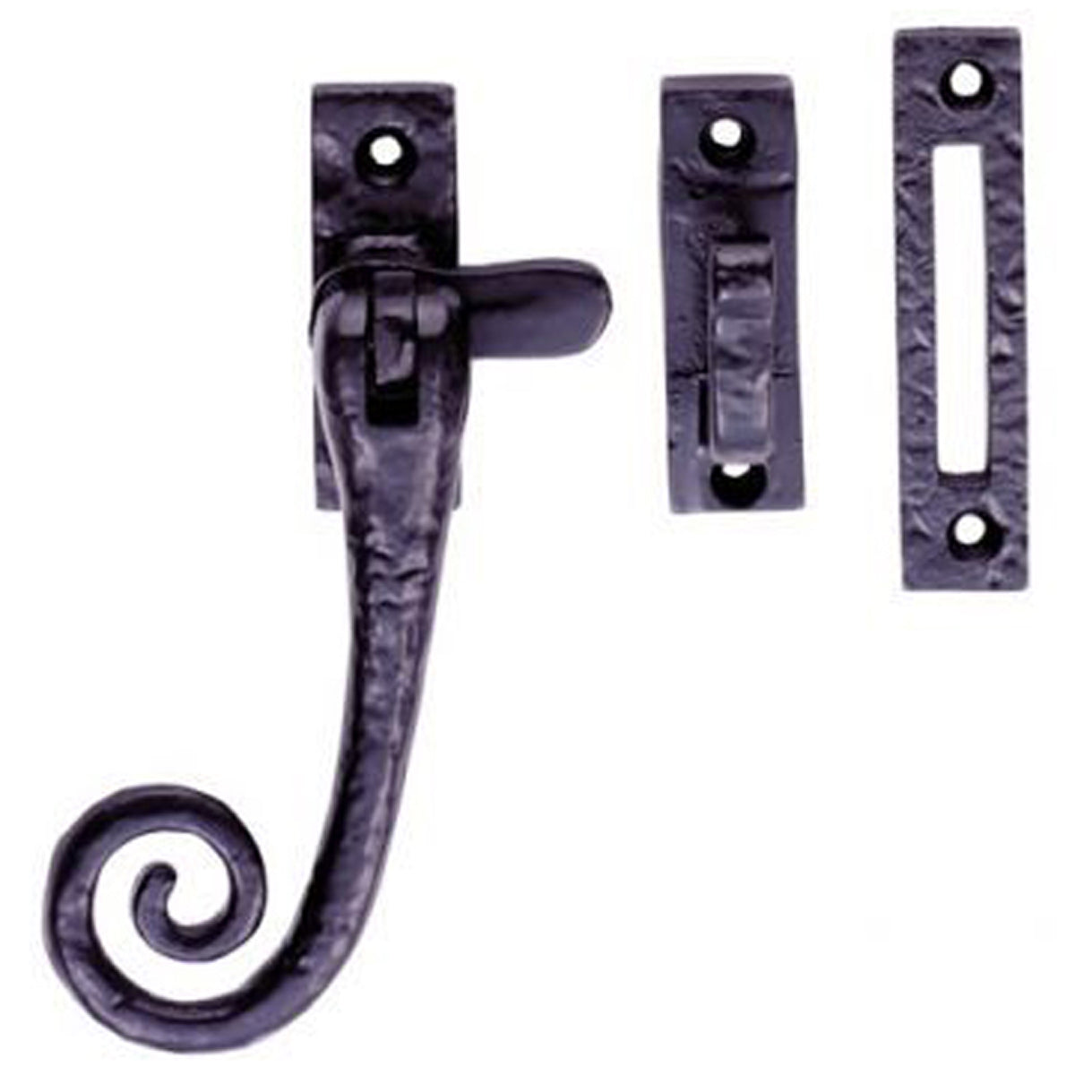 BLACK CURLY CASE FASTENER IR/BLK LF5542 by CARLISLE BRASS