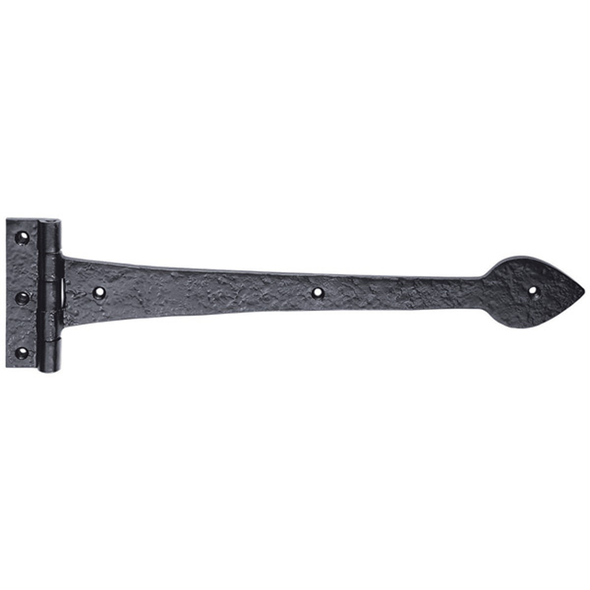 BLACK TEE HINGE 380x102 IR/BLK LF5515A by CARLISLE BRASS