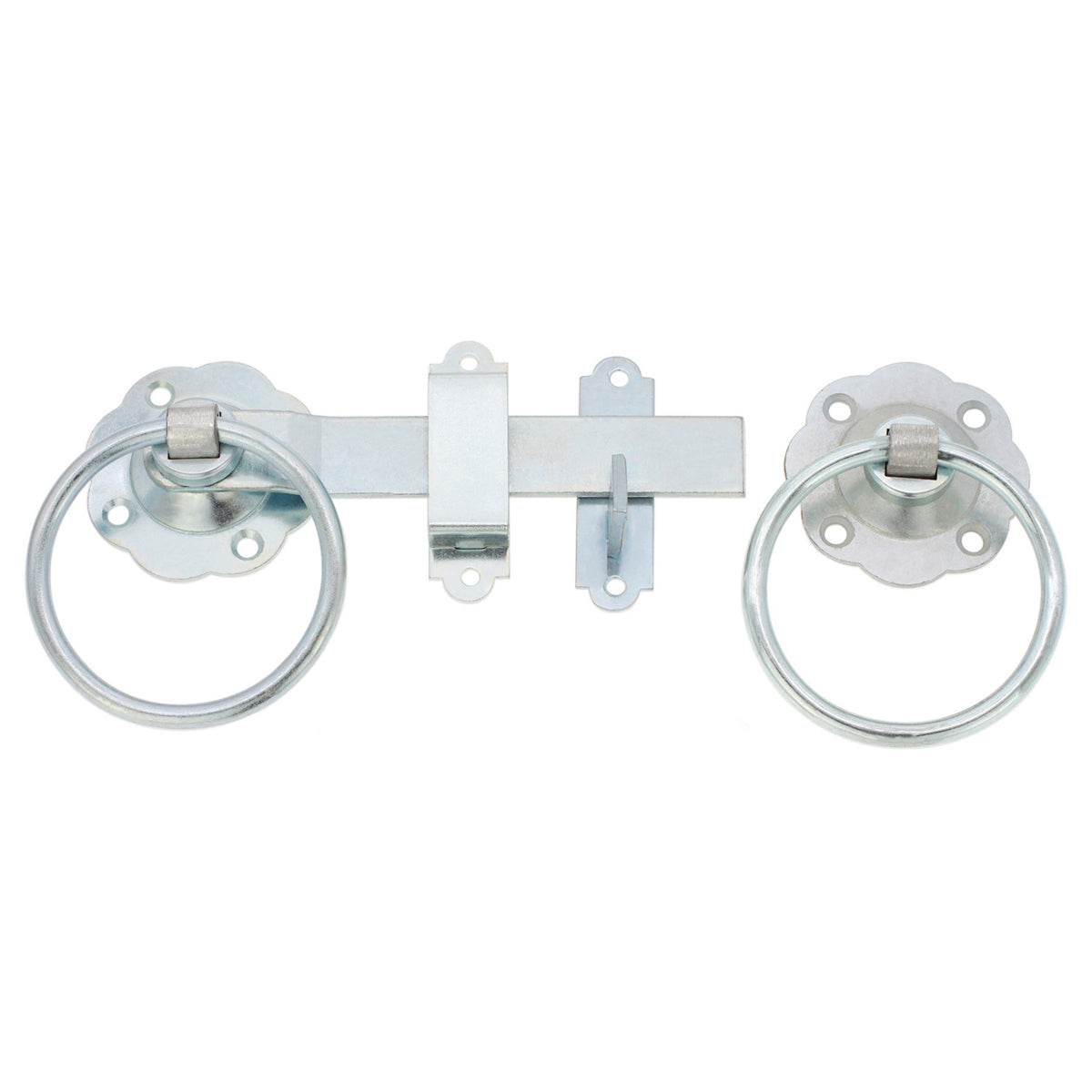 RING GATE LATCH PLAIN 150 ZNC by Spira Brass