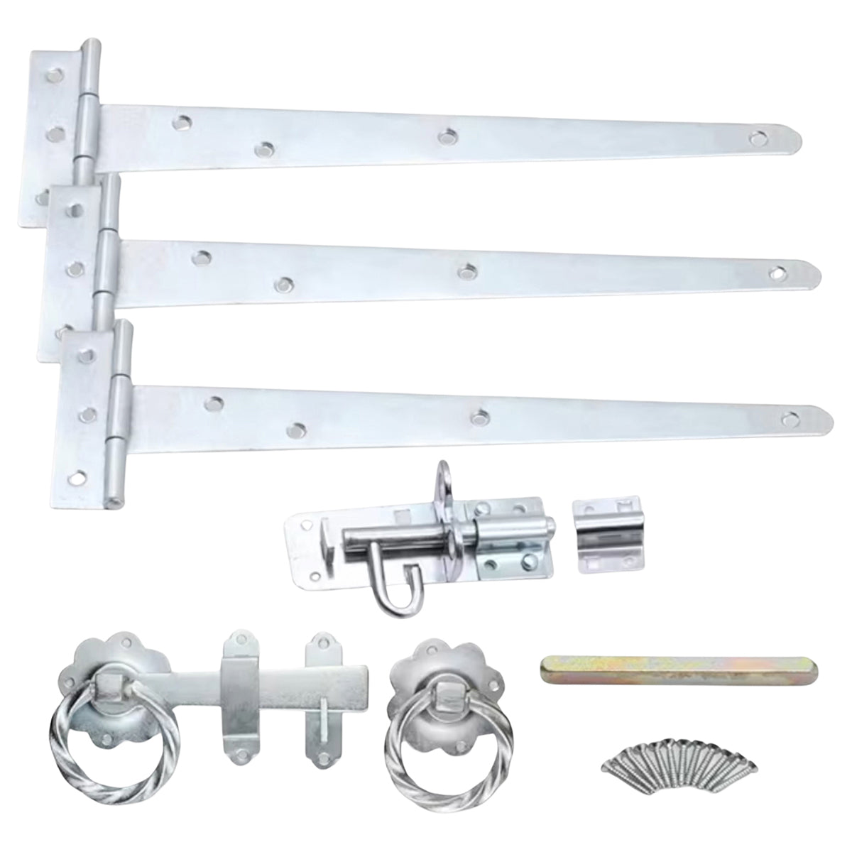 TWIST RING GATE IRONMONGERY KIT 250 ZNC by Spira Brass