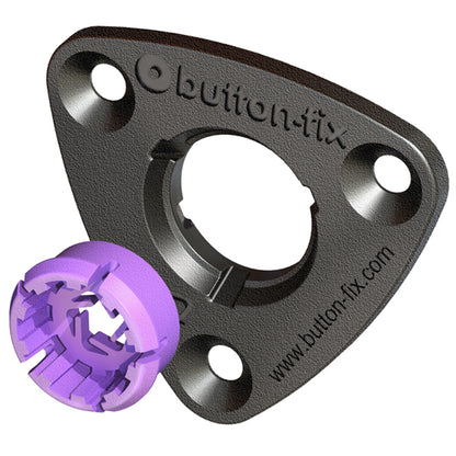 BUTTONFIX TYPE 3 FACE FIT BLK + PURPLE x20