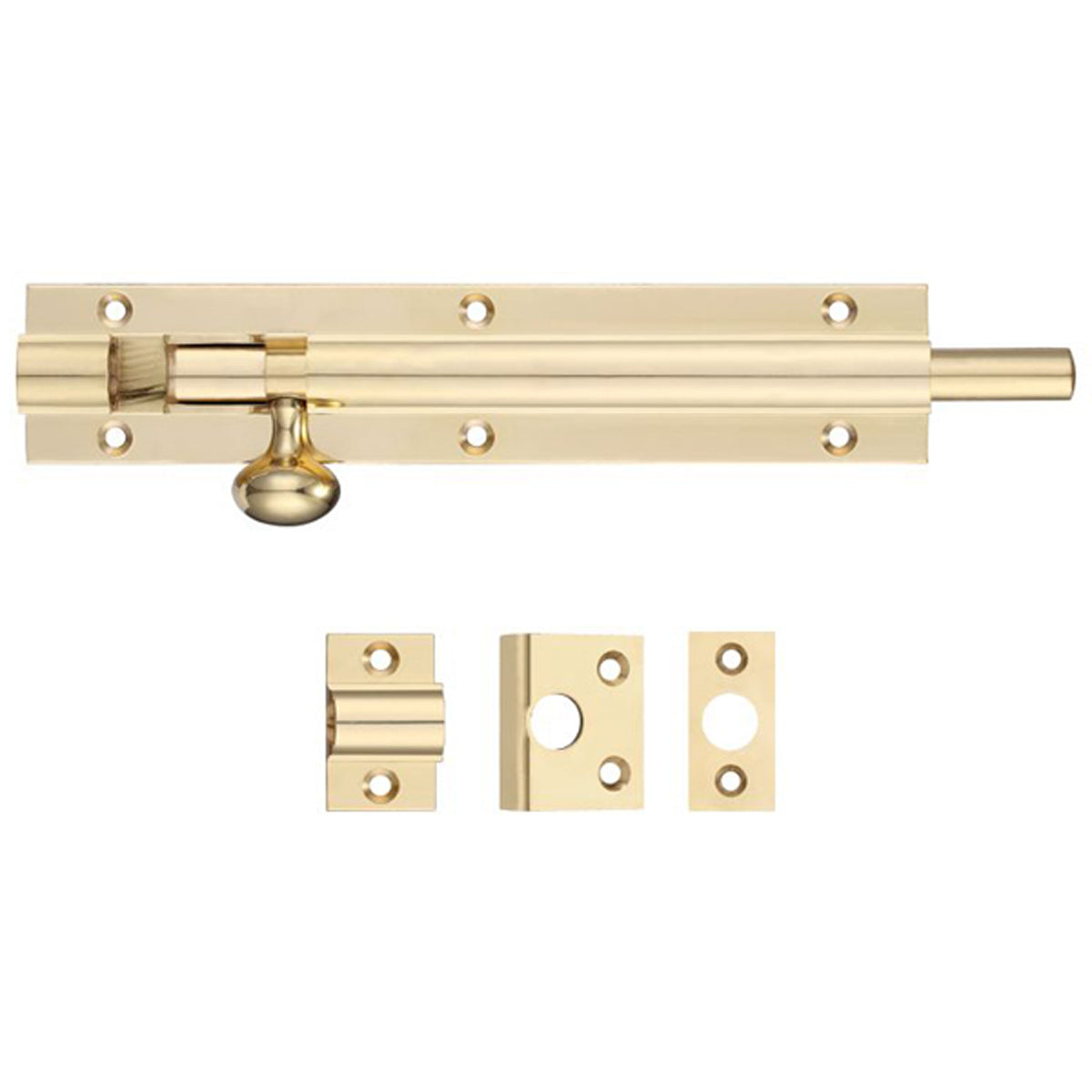 F&B ARCH BARREL BOLT 150x30 PBR