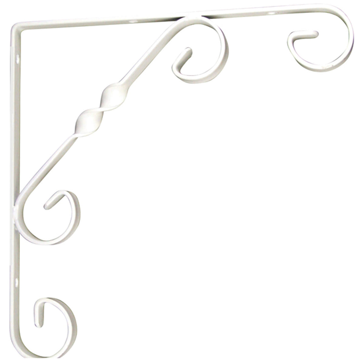SCROLL BRACKET 150x150 ST WHI