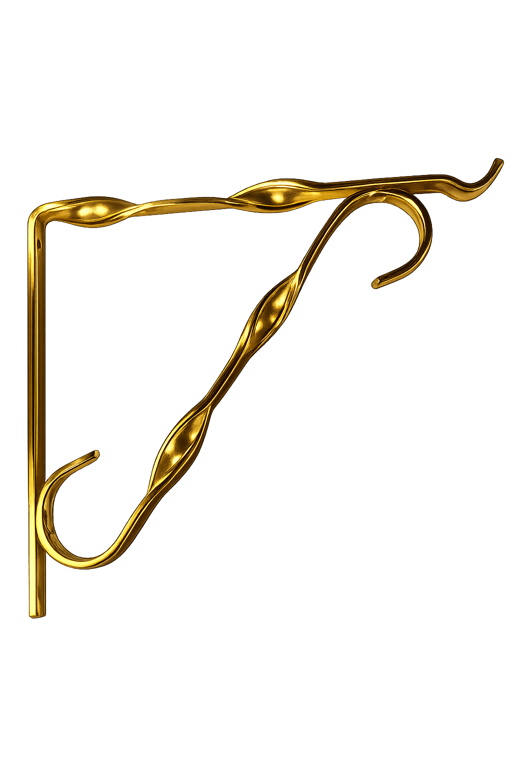 BR209L Hanging Basket Bracket 200x170mm Gold Anodised Large