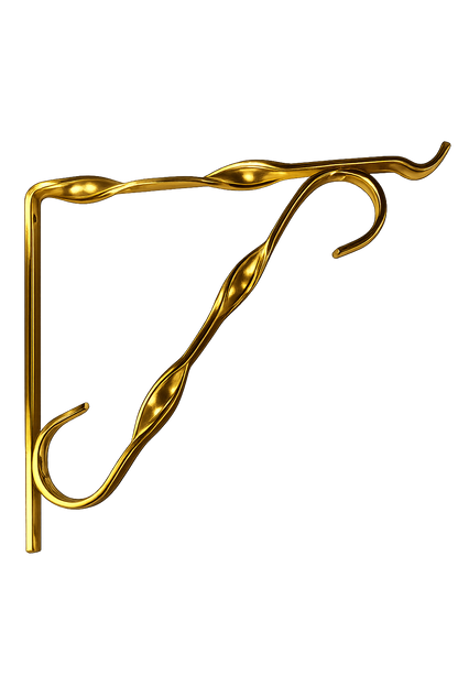 BR209L Hanging Basket Bracket 200x170mm Gold Anodised Large